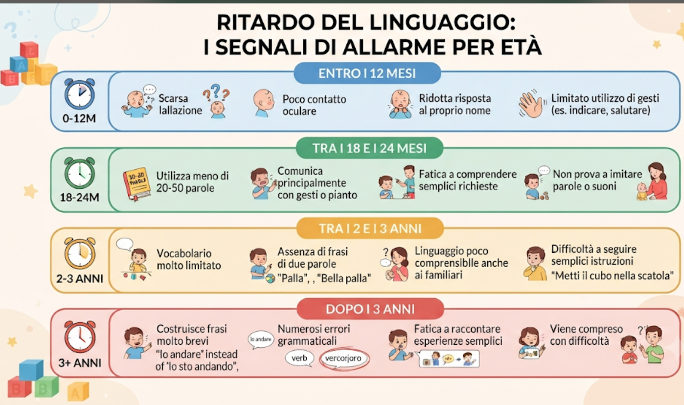 ritardo del linguaggio infantile 